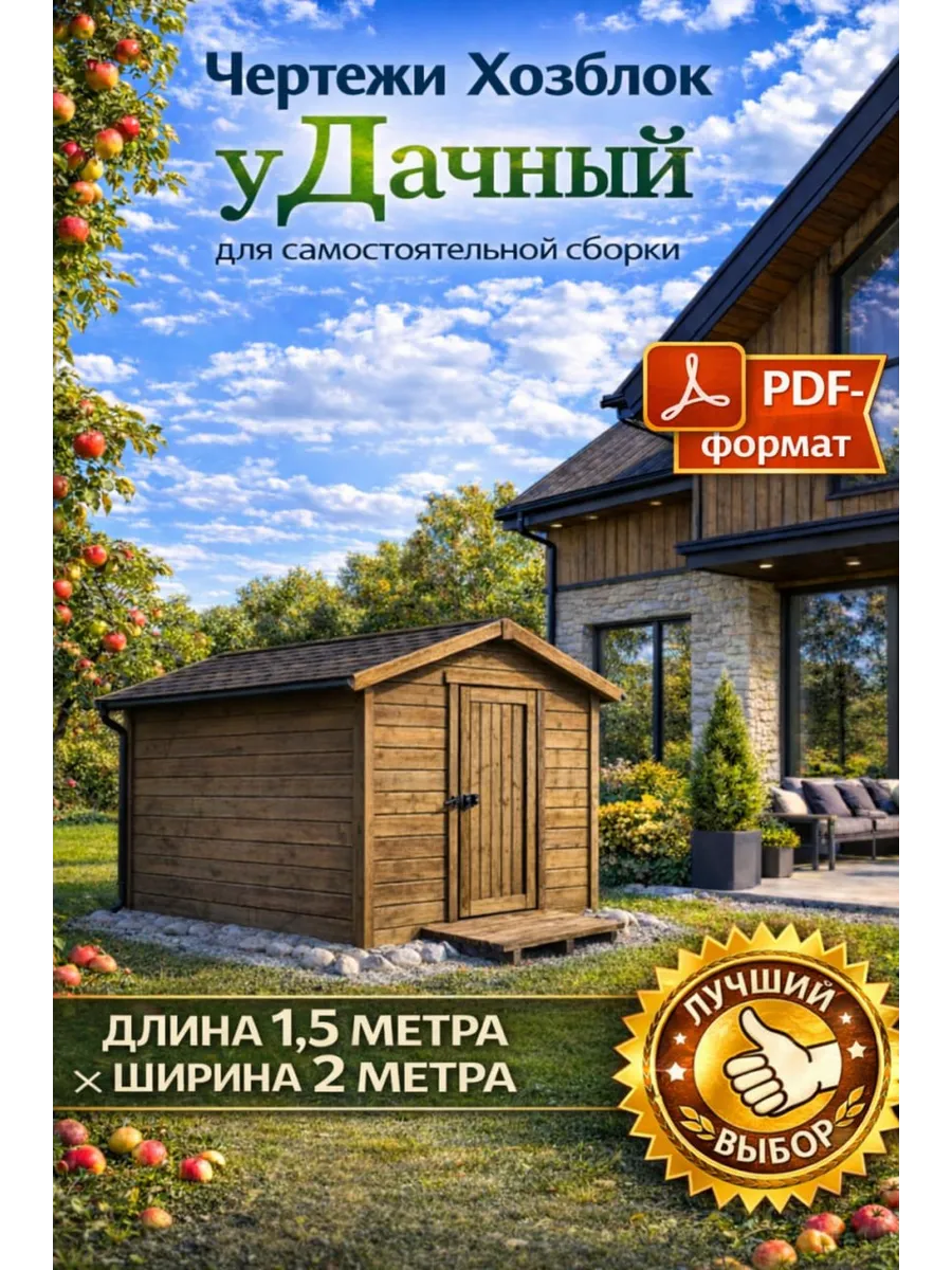Хозблок «Хвойный» 2х1,5 м