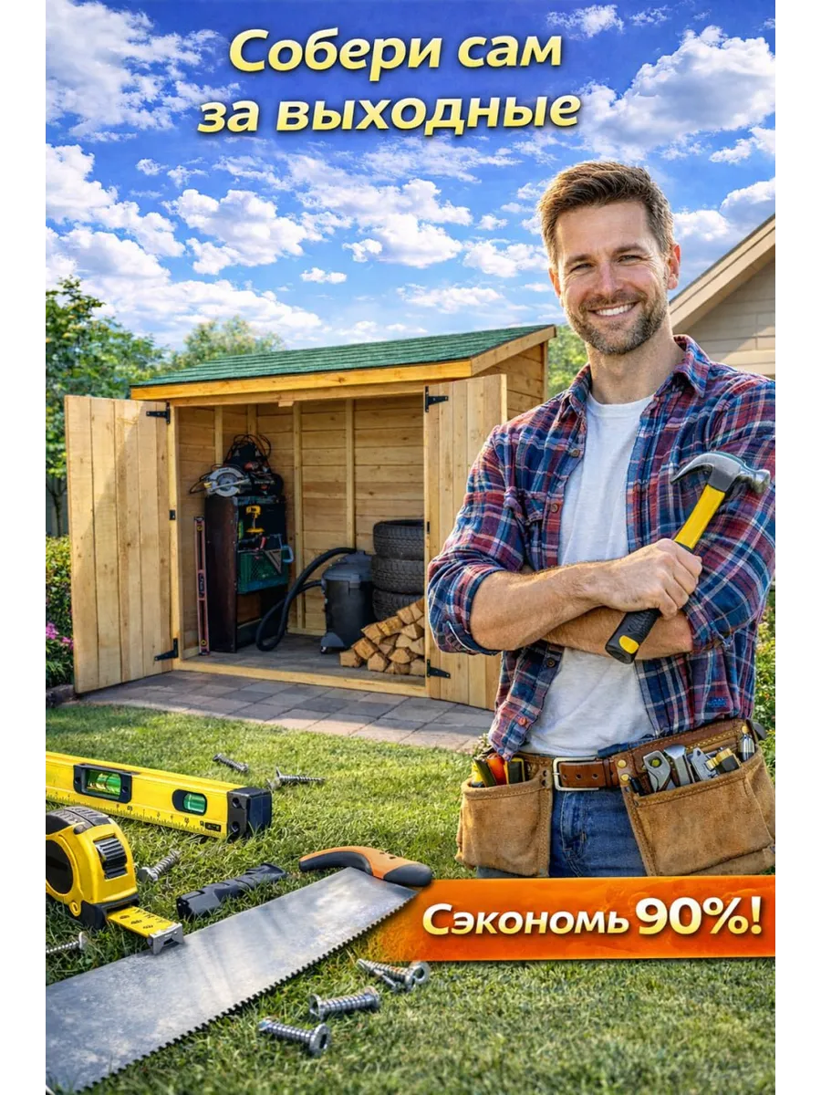 Хозблок «Хвойный» 1.8х1 м