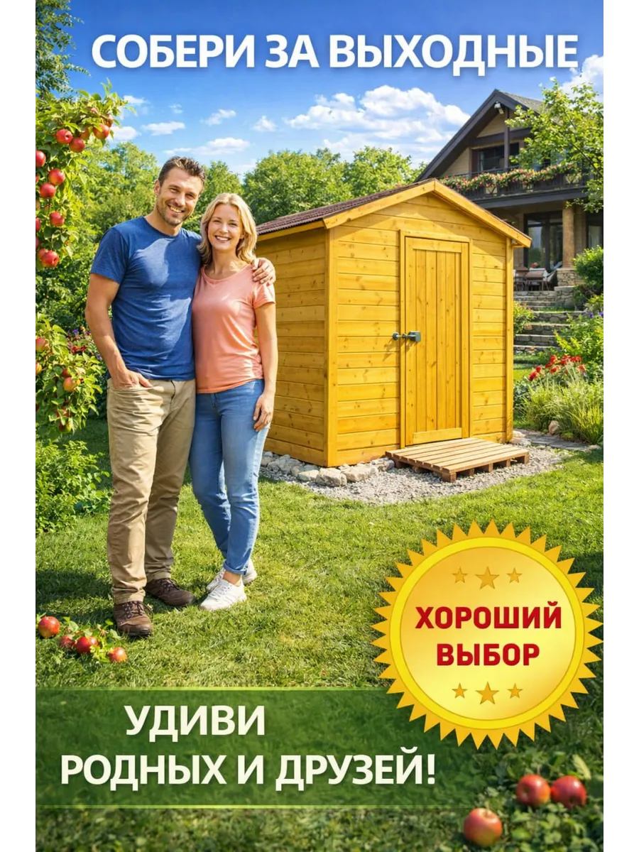 Хозблок «Хвойный» 2х1,5 м