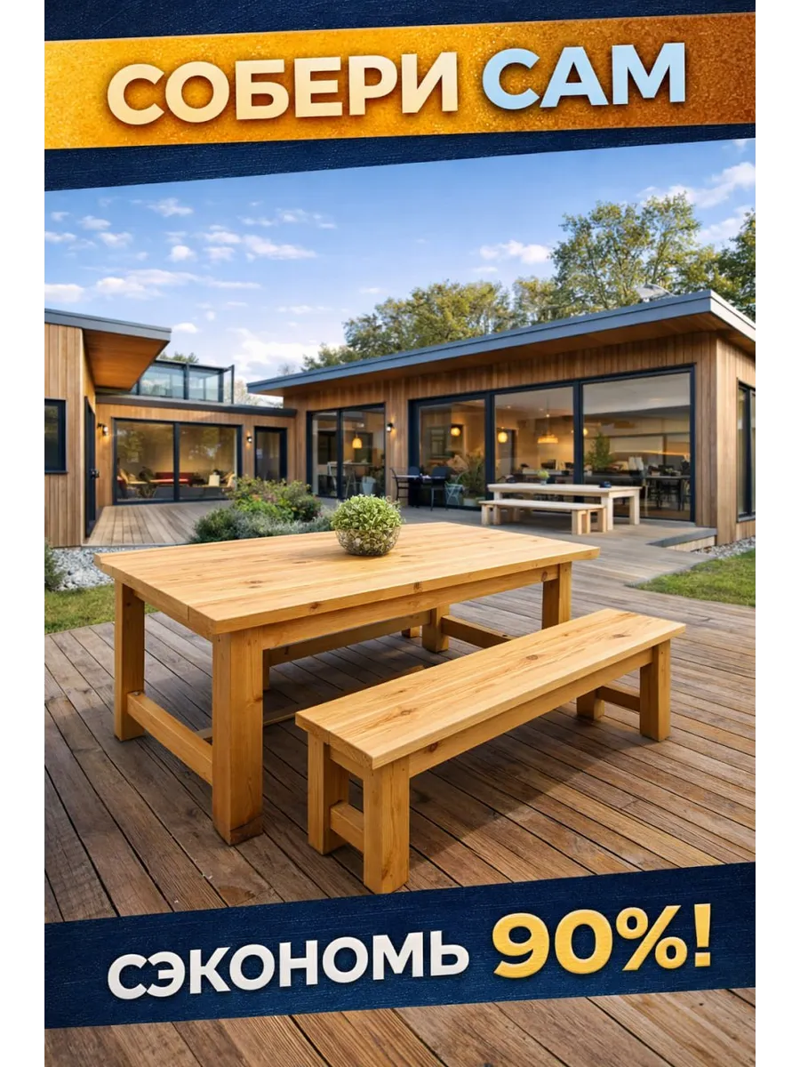 Дачный стол «Современный» + 3 бонуса
