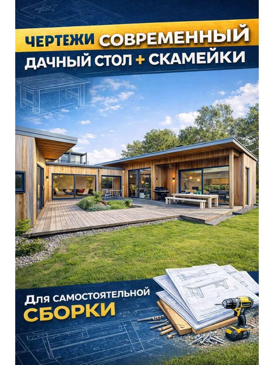 Дачный стол «Современный» + 3 бонуса