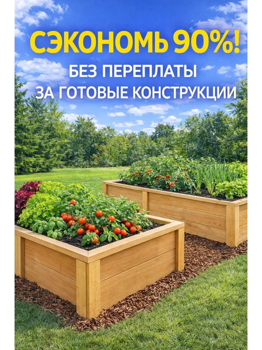 Чертежи грядок и кашпо — Набор для дачи