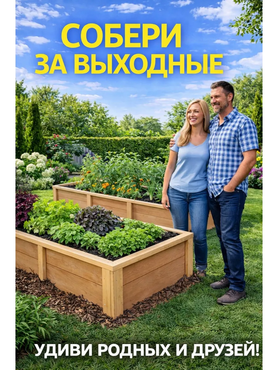 Чертежи грядок и кашпо — Набор для дачи