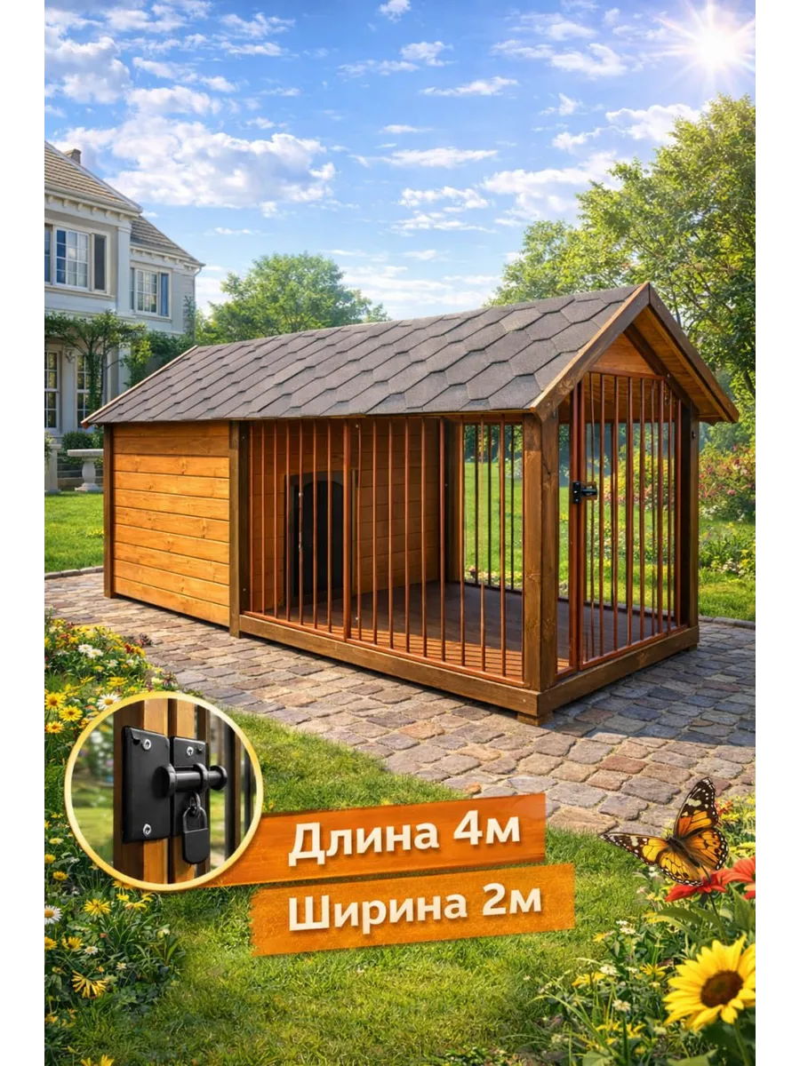 Вольер 4х2м Для самостоятельной сборки